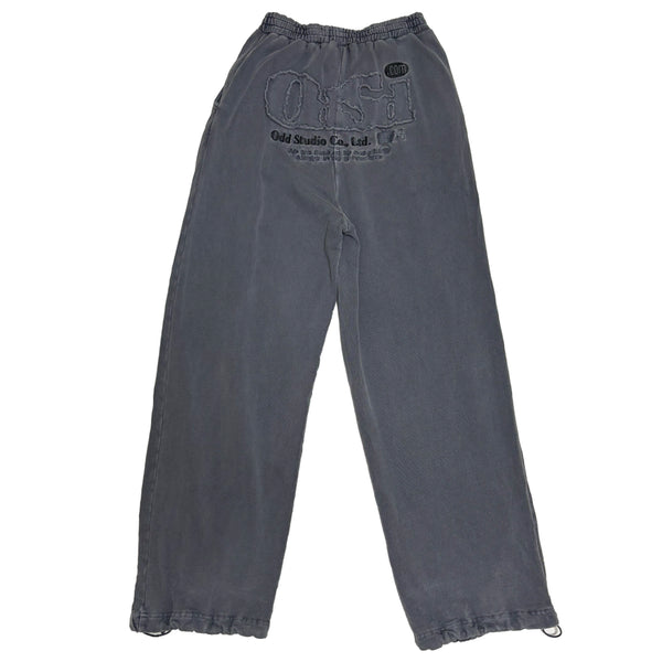 [BUNJANG] ODD STUDIO Pigment Cut Sweatpants / 오드스튜디오 피그먼트 절개 백 자수 스웨트 팬츠
