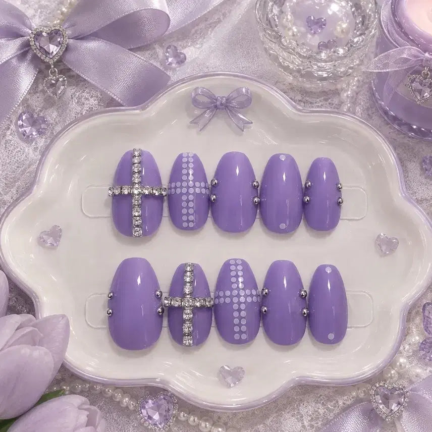 [BUNJANG] Purple Core Nail Tips / 퍼플코어 네일팁