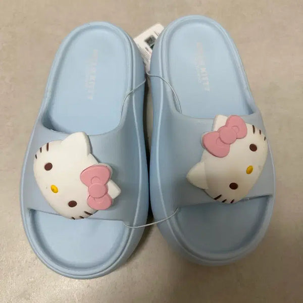 [BUNJANG] Hello Kitty Sky Blue Slippers / 헬로키티 슬리퍼(스카이블루)