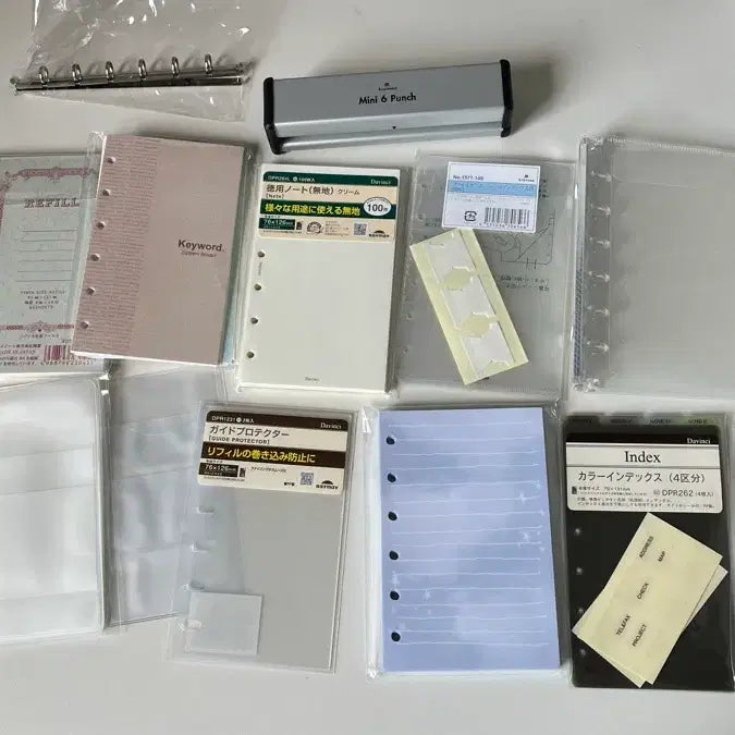 [BUNJANG] A7 6-Ring Binder Stationery Bundle / 6공 다이어리 용품 이것저것 일괄처분 a7 다이어리