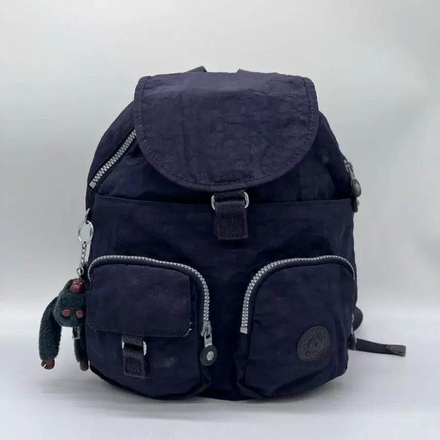 [BUNJANG] Kipling Navy Drawstring Mini Backpack / 키플링 Kipling 네이비 복조리 미니 백팩 <121>