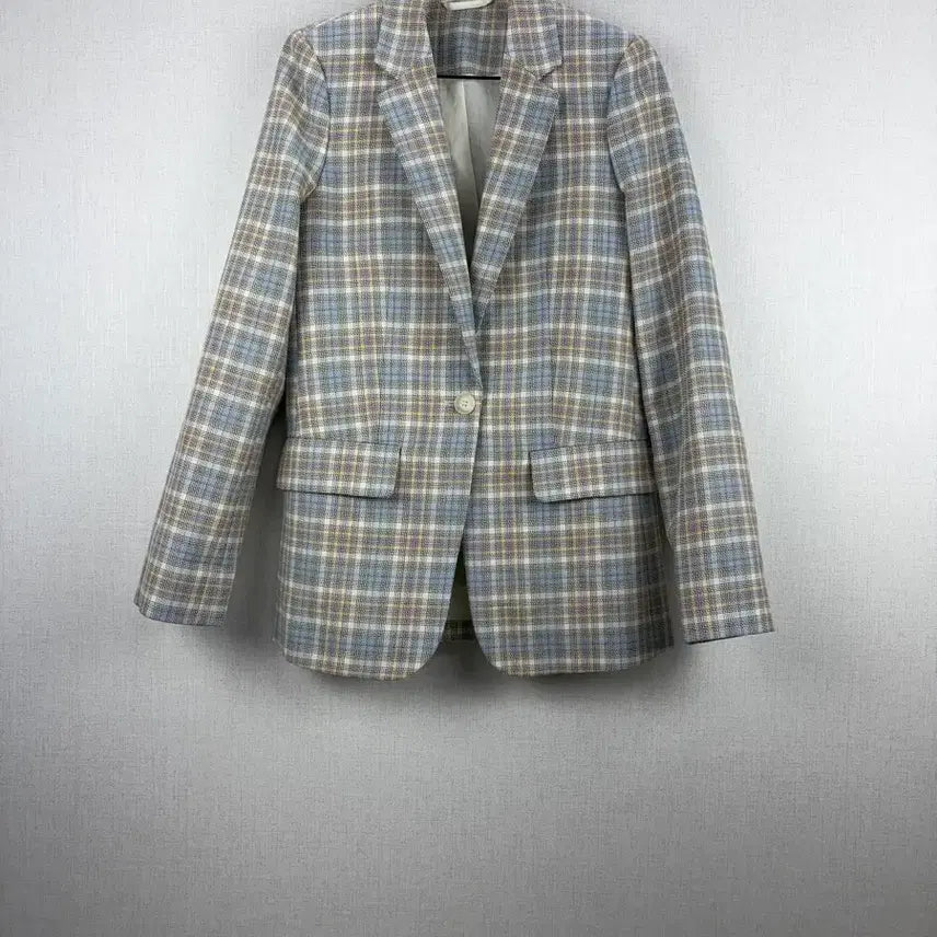 [BUNJANG] COS Check Wool Blend Jacket 55 / COS 체크 울 폴리 혼방자켓 55