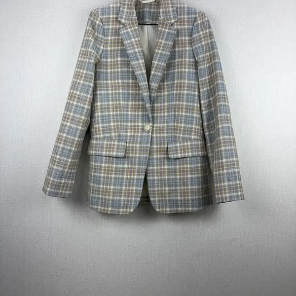 [BUNJANG] COS Check Wool Blend Jacket 55 / COS 체크 울 폴리 혼방자켓 55