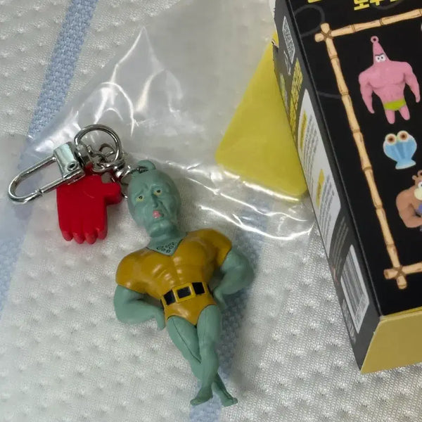[BUNJANG] SpongeBob SquarePants "Muscle" Patrick Star Keychain / 스폰지밥 근육빵빵 키링 징징이