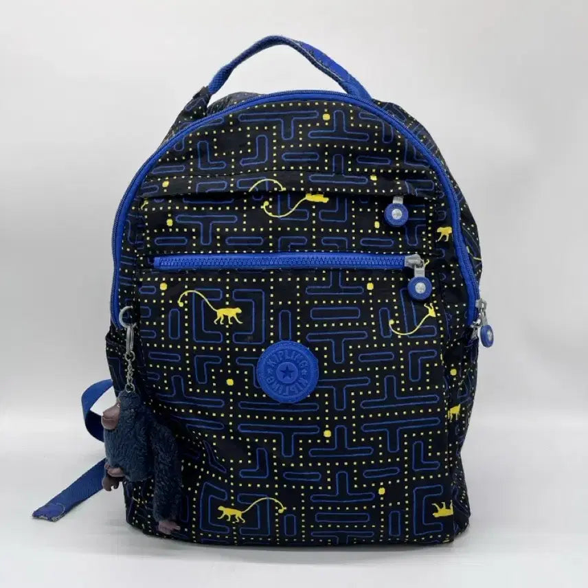 [BUNJANG] Kipling Blue-Yellow Backpack / 키플링 Kipling 블루옐로우 백팩 <118>