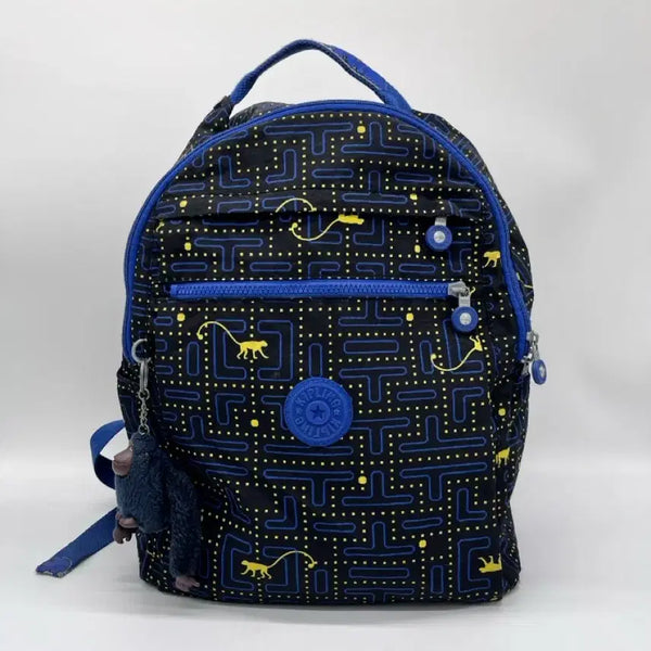 [BUNJANG] Kipling Blue-Yellow Backpack / 키플링 Kipling 블루옐로우 백팩 <118>