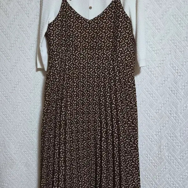 [BUNJANG] Flower Pattern Long Dress / 플라워 패턴 롱 원피스