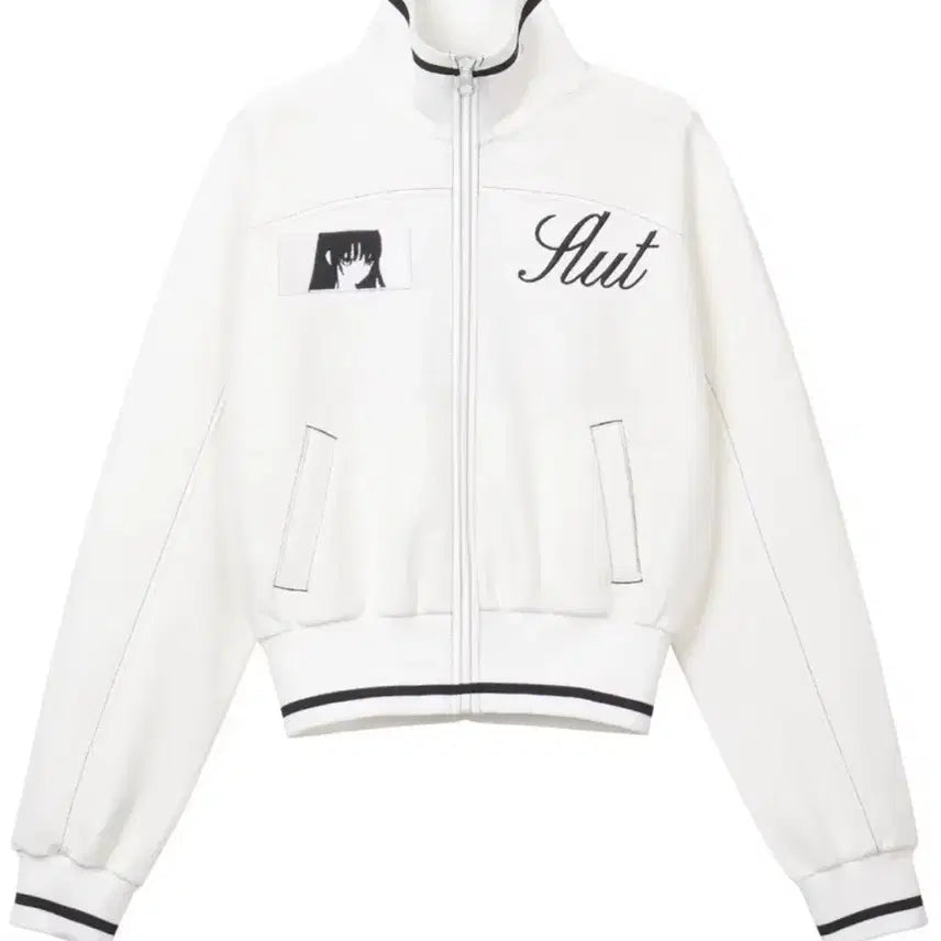 [BUNJANG] Bonnet Track Jacket White Size 3 / 본네 트랙 자켓 화이트 3사이즈