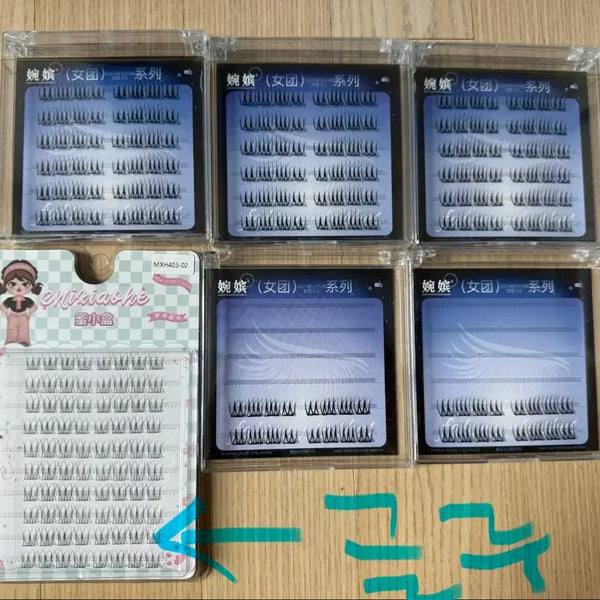 [BUNJANG] Temu No-Glue False Eyelashes Bundle Set / 테무 노글루 속눈썹 일괄 판매