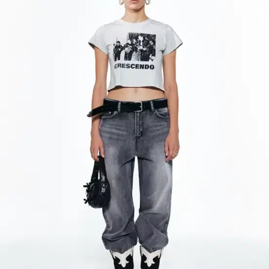 [BUNJANG] DEINET Wide Black Denim Pants M / DEINET 다이닛 와이드 흑청 데님 팬츠 M