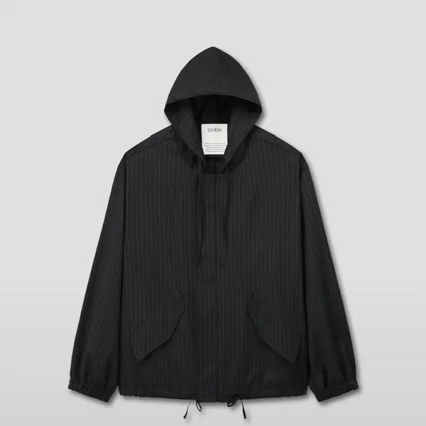 [BUNJANG] DIVE IN M-51 Stripe Jacket (Black) Size 2 / 다이브인 M-51 STRIPE JACKET (BLACK) 2사이즈