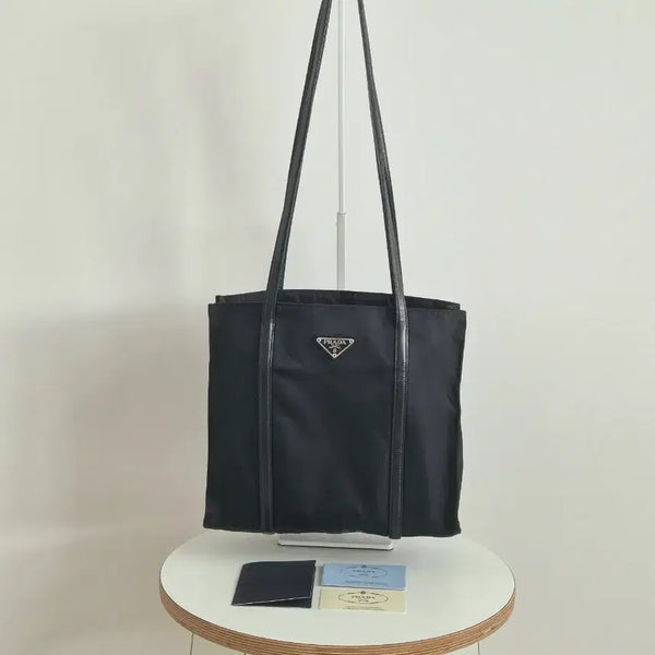 [BUNJANG] Prada Pocono Nylon Square Leather Shoulder Bag B6509 / 프라다 포코노 나일론 사각 레더 숄더백 B6509