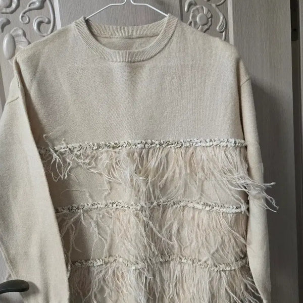 [BUNJANG] Beige Knit Sweater (M) / 베이지 니트 멋내기 좋은옷m