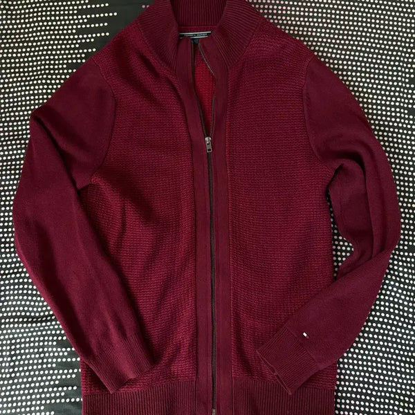 [BUNJANG] Tommy Hilfiger Zip-Up Cardigan / 타미 힐피거 집업 가디건