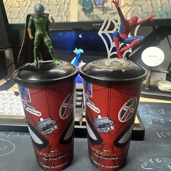 [BUNJANG] Spider-Man: Far From Home Drink Cup Figure Set / 스파이더맨 파프롬홈 음료컵 피규어