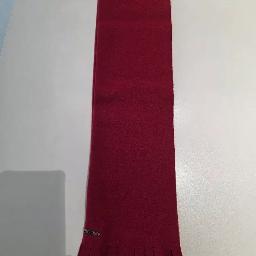 [BUNJANG] Geiger Red Wool Scarf / 가이거 목도리