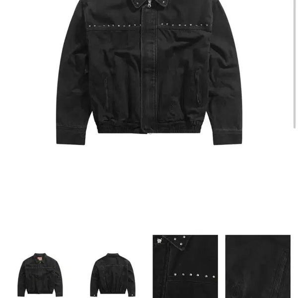 [BUNJANG] Insane Garage Rivet Washed Denim Jacket Black / 인세인개러지