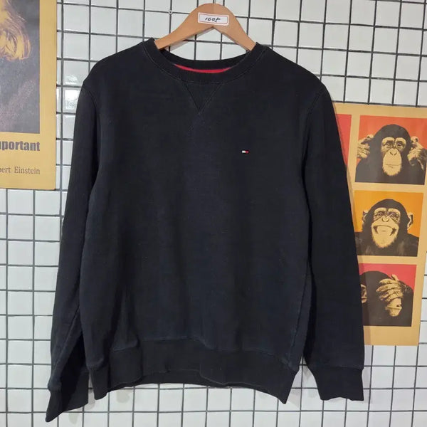 [BUNJANG] Tommy Hilfiger Sweatshirt Black / 타미힐피거 맨투맨 블랙1005