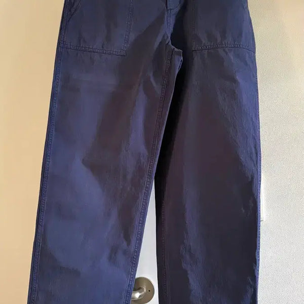 [BUNJANG] Everyworn Lightweight Twill Fatigue Pants - Blue / 에브리원 / 라이트웨이트 트윌 퍼티그 팬츠 블루