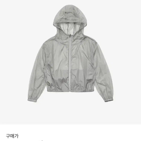 [BUNJANG] Amomento Hooded Shirring Jumper Light Grey / [L] 아모멘토 후드 셔링 점퍼 라이트 그레이
