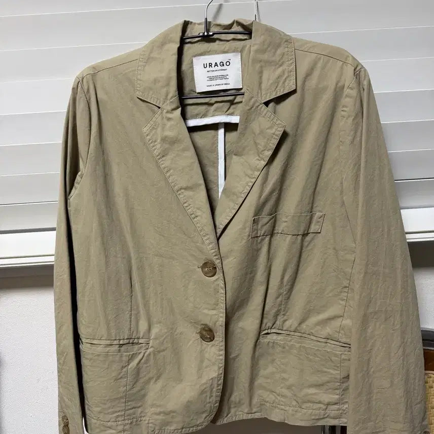 [BUNJANG] URAGO Beige Cotton Jacket / URAGO 유라고 베이지 면 자켓
