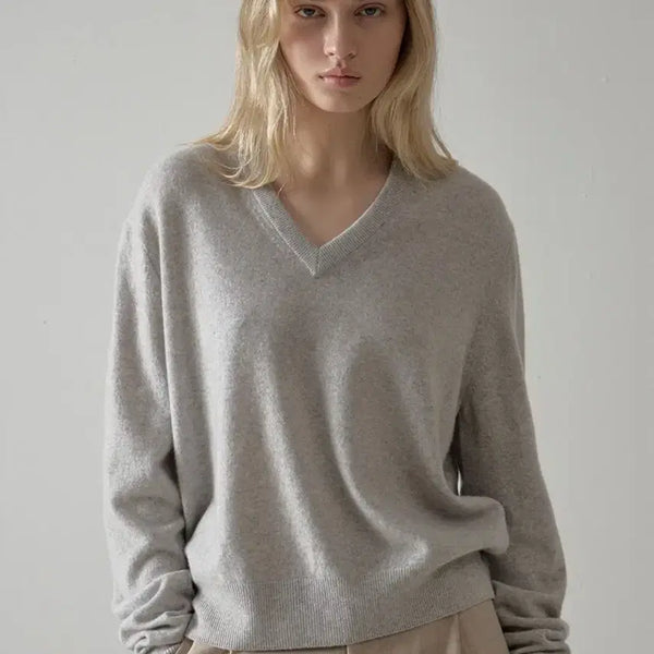 [BUNJANG] Facade Pattern Essential V-Neck Knit / 파사드패턴 에센셜 브이넥 니트