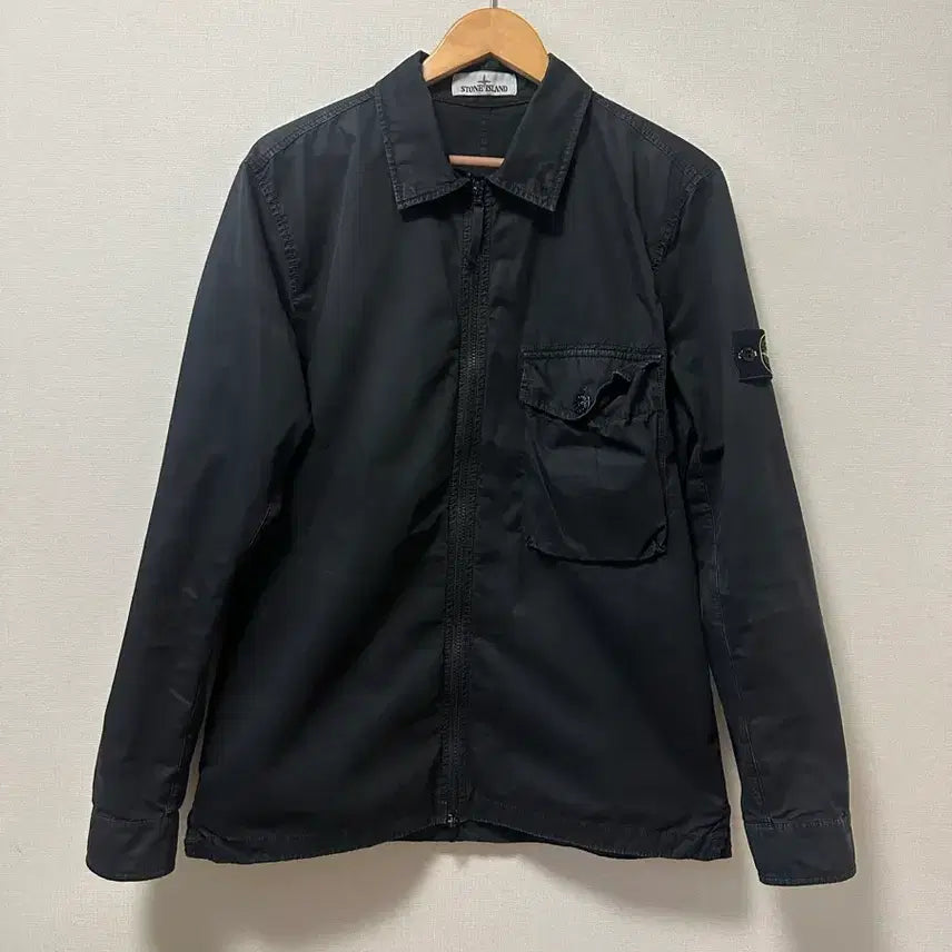 [BUNJANG] Stone Island Old Effect Overshirt L Black / [L사이즈]스톤아일랜드 올드이펙트 오버셔츠