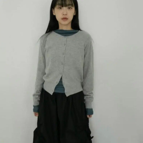[BUNJANG] Omusy Regular Fine Cardigan - Grey / (새상품) 오무수히 regular fine cardigan(4colors) - GREY