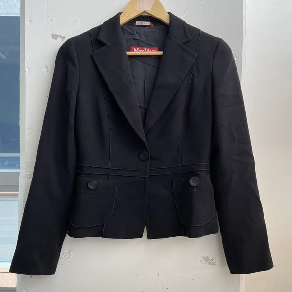 [BUNJANG] Max Mara One-Button Blazer Jacket / (36) 막스마라 원버튼 블레이저 자켓