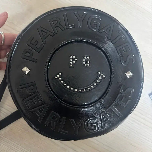 [BUNJANG] PEARLY GATES Smile Stud Mini Cross Bag / 파리게이츠 스마일 스터드 서클 미니 크로스백