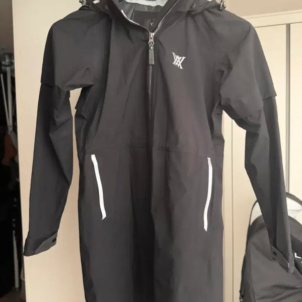[BUNJANG] Anew Golf Windbreaker Black Rain Jacket / 여성용 어뉴 골프 바람막이 블랙 레인자켓