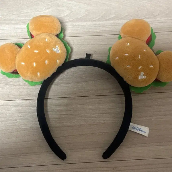 [BUNJANG] Disney Mickey Hamburger Headband / 디즈니랜드 미키 햄버거 머리띠