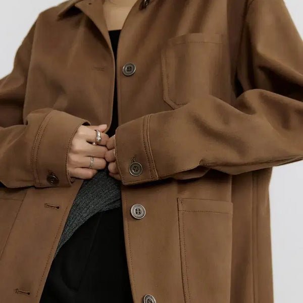 [BUNJANG] Nomellet Reesh French Suede Jacket / 노멜렛 리쉬 프렌치 자켓 스웨이드