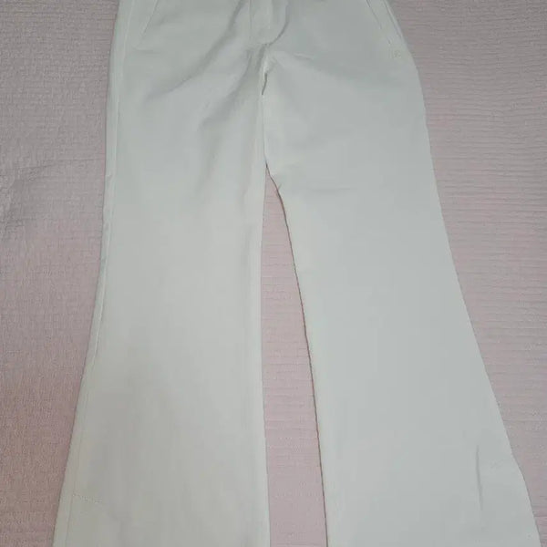 [BUNJANG] White Bootcut Golf Pants Size 66 / 화이트 부츠컷 골프팬츠  66 사이즈