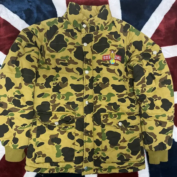 [BUNJANG] Supreme Camo Padded Jacket Size 90 / 슈프림 카모 패딩 자켓 90