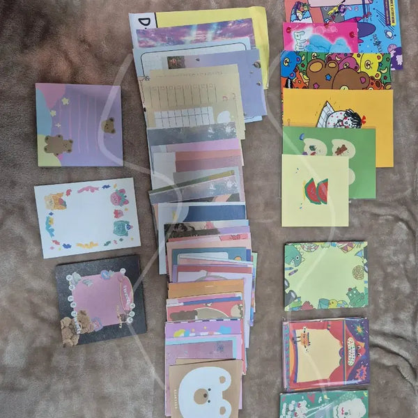 [BUNJANG] Mixed Design Memo Pad Bundle Set / 다꾸 떡메모지 일괄판매합니다