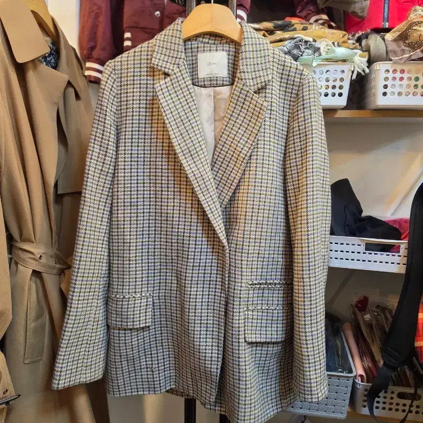 [BUNJANG] ROEM Double-breasted Coat Jacket (Size 66) / 로엠 반코트 자켓(66)