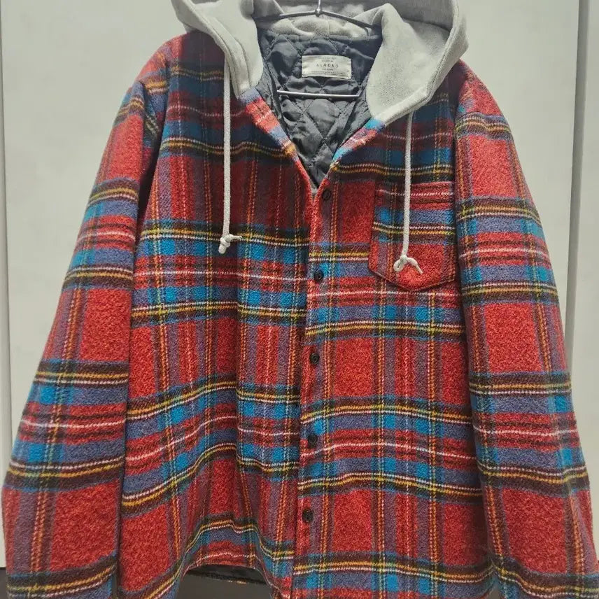 [BUNJANG] Check Hooded Jacket / 체크 후드 자켓