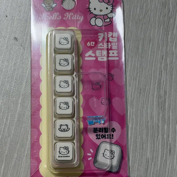 [BUNJANG] Sanrio Hello Kitty Keycap Style Stamp / 산리오문방구 헬로키티 키캡 스타일 스탬프