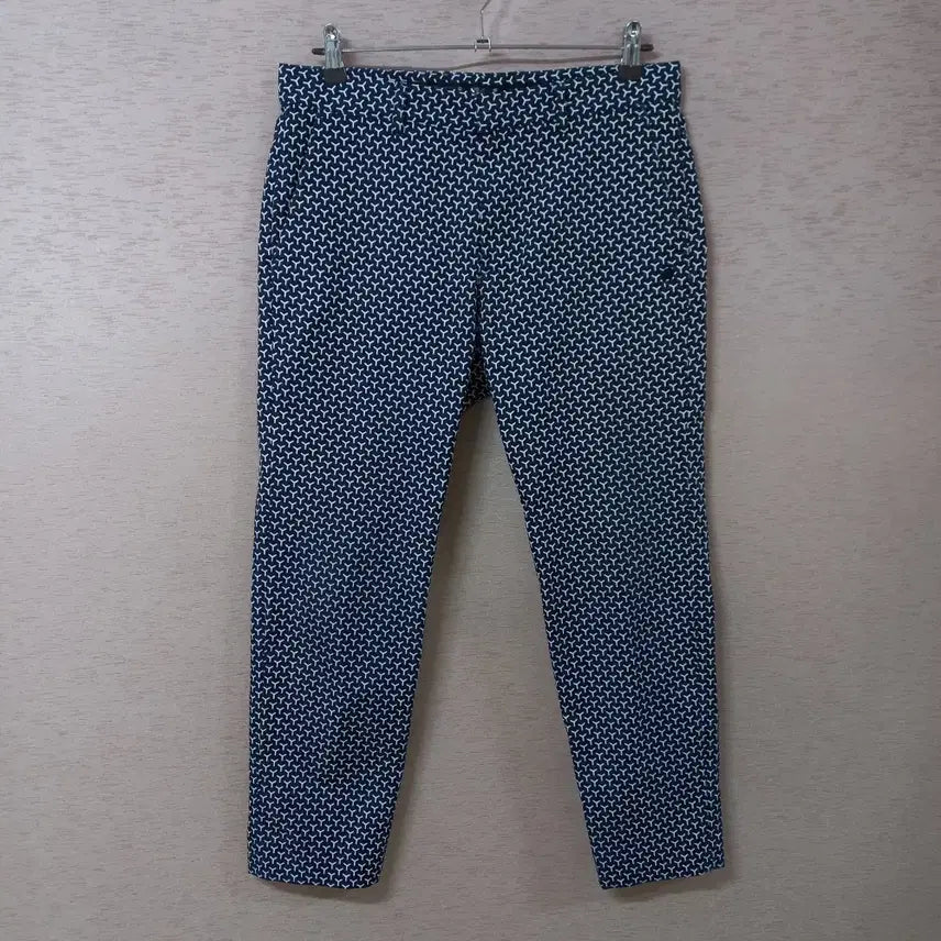 [BUNJANG] Wide Angle Navy Pattern Fleece Pants / B10-5/와이드앵글 네이비 패턴 기모팬츠 가을겨울 남성