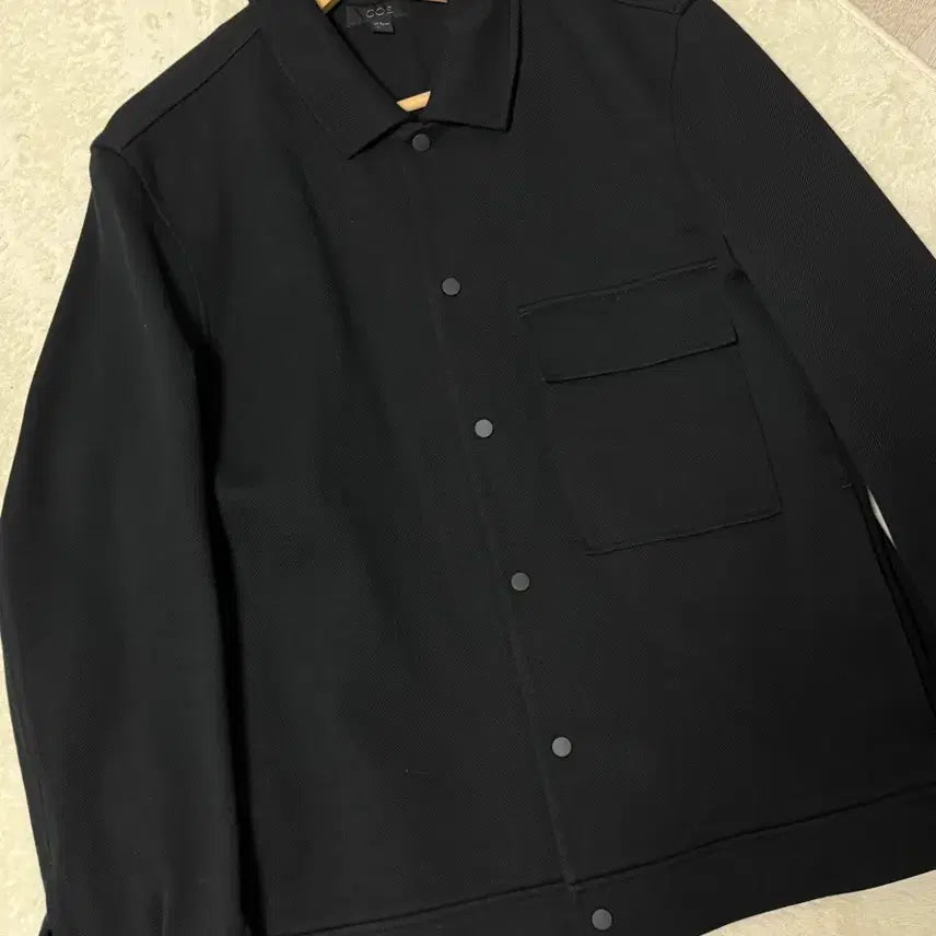 [BUNJANG] COS Cotton Twill Snap Button Jacket Black / [M]COS 코스 코튼트윌 스냅버튼 자켓 블랙
