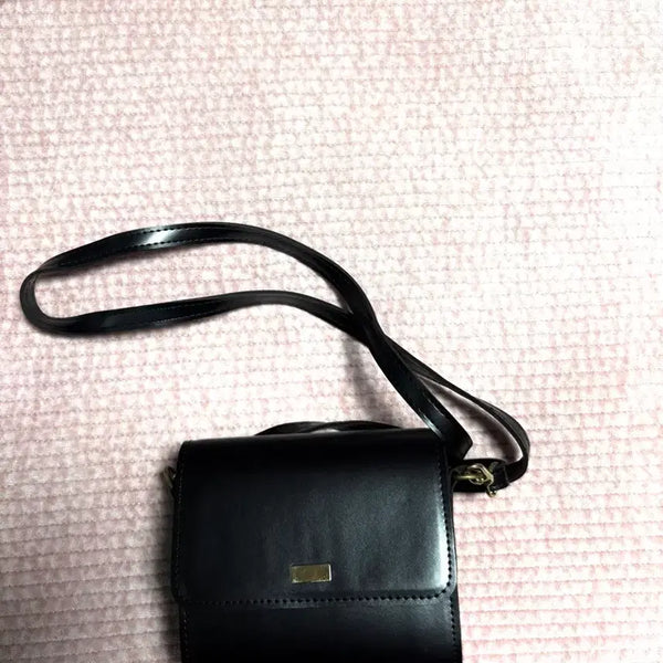 [BUNJANG] Black Crossbody Bag / 블랙 크로스백
