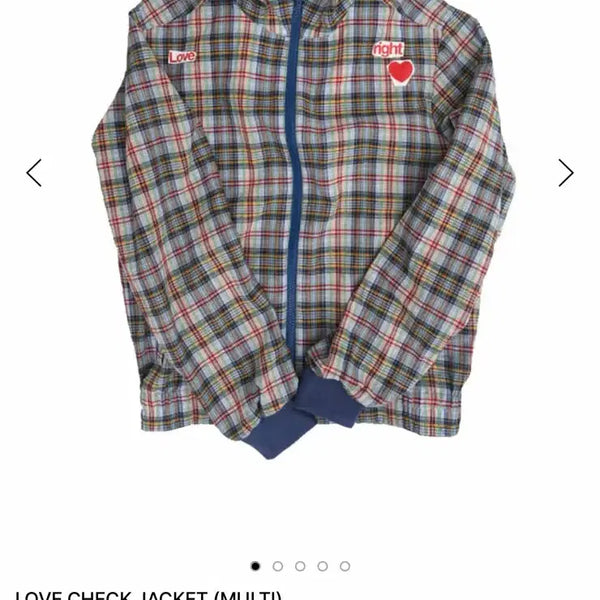[BUNJANG] The Museum Visitor Love Check Jacket (Multi) / 더뮤지엄비지터 러브 체크 재킷 (멀티)