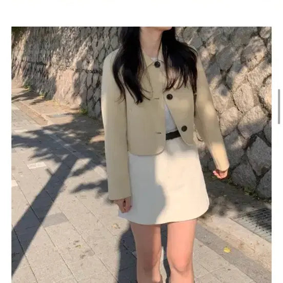 [BUNJANG] Obbeudon Alpaca Handmade Short Coat / 오브던 알파카 핸드메이드 숏코트