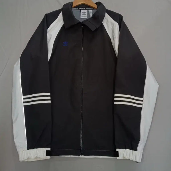 [BUNJANG] Adidas Windbreaker Jacket Black White / 아디다스 바람막이 자켓 블랙 화이트