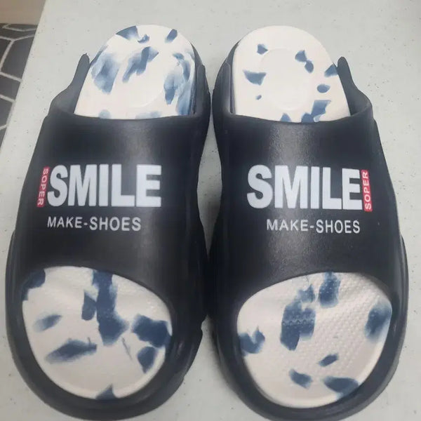 [BUNJANG] Smile Slippers Black / 스마일 슬리퍼 블랙(새상품)