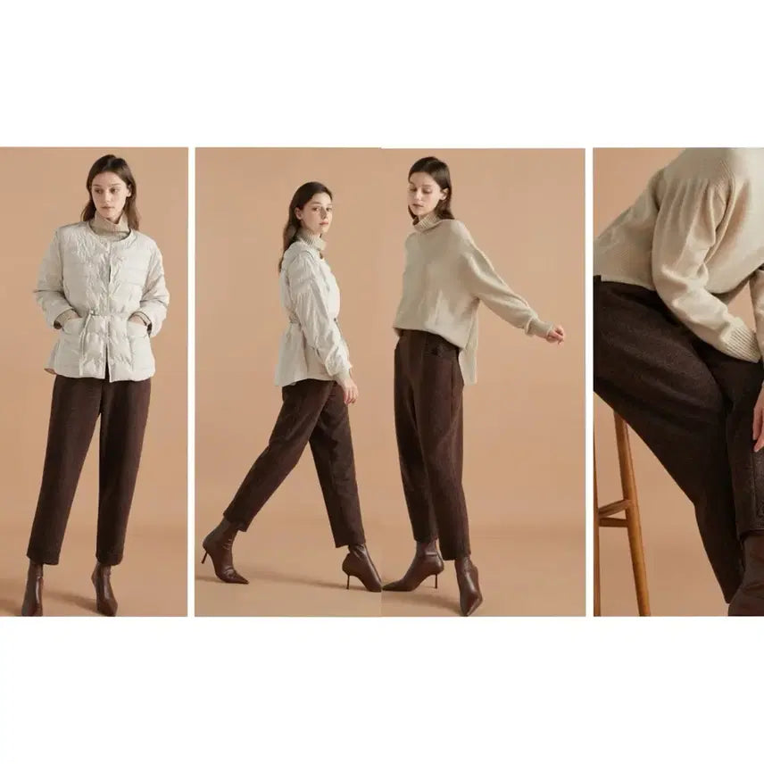 [BUNJANG] Shinkangsik Winter Relaxed Patterned Light Fleece Pants Size 77 / 신강식 윈터 릴렉스 패턴무늬 약기모 팬츠 77