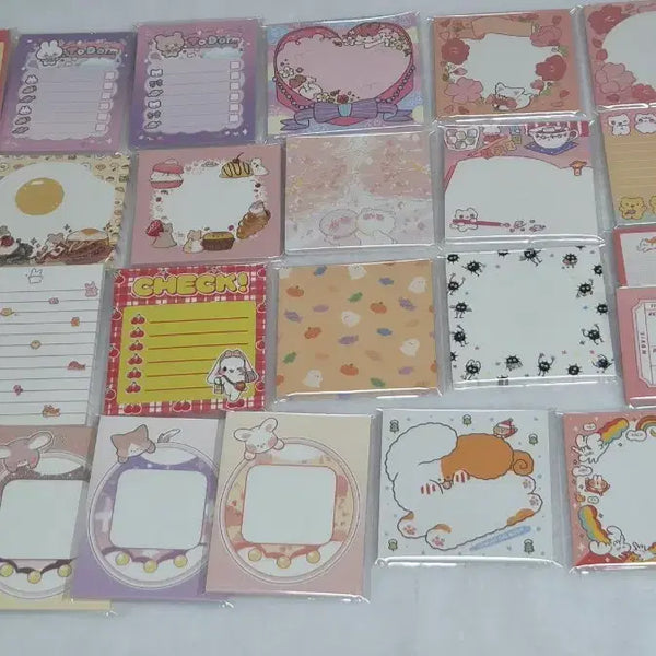 [BUNJANG] Memo Pad Set (27 Sets) / 소장용 떡메 반권(약50장)+맨아랫줄은30장씩 총 27세트 일괄 판매팝니다.