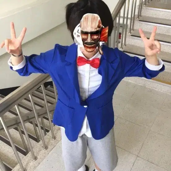 [BUNJANG] Conan Cosplay Costume Set / 졸사 코난 코스프레 판매합니다
