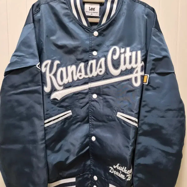 [BUNJANG] LEE City Varsity Jacket Navy / LEE시티 바시티 자켓 네이비